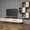 cumpără Comodă TV Trendy Flora S, Nuc, Crem 205x50x36cm în Chișinău 