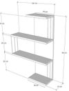 купить Полка декоративная Trendy Cambel-Antracit 64x96x19cm (GTR005247) в Кишинёве 