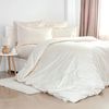 купить Домашний текстиль Relaxe Home 023306 Lenjerie de pat TEP Grace Jacquard (Euro) Milky в Кишинёве 