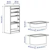 cumpără Cutie depozitare Ikea Trofast 46x30x94 White/Grey în Chișinău 