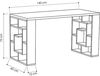 cumpără Masă de birou Trendy Labirint, alb, stejar 140x75x60cm în Chișinău 