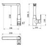 cumpără Bateria bucătărie Ferro TINA Black 38714.5 în Chișinău 