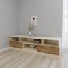 cumpără Comodă TV Smartex (16367) Т6 180cm TV Ivory+Stejar Inchis în Chișinău 