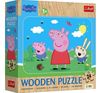 cumpără Puzzle Trefl 202625 Wooden puzzle. Faceți cunoștință cu frumoasa Peppa, 24el în Chișinău 