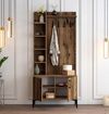 cumpără Mobilă pentru antreu Trendy Viyana D, Nuc, 90x200x35cm (GTR001343) în Chișinău 