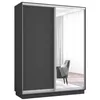 купить Шкаф Mobildor-Lux Раздвижные двери Fox из зеркала и ДСП (160x60x240 см) Антрацит в Кишинёве 