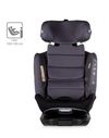 cumpără Scaun auto Chipolino STKCLA2504AN I-Size 40-150cm Isofix 360 Clima Air Anthracite în Chișinău 