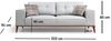 купить Диван Trendy Montana 91x85x223cm, extensibila (3 locuri) в Кишинёве 
