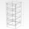 купить Комод Smartex (16004) Т1 40cm Grafit+Stejar Deschis в Кишинёве 