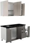 купить Мебель для кухни ArtFlame GOLA Cream/Stone Grey (1.6 m.l.) в Кишинёве 
