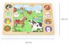 купить Головоломка Viga 44741 Puzzle din lemn Animale de fermă, 17 elem. в Кишинёве 