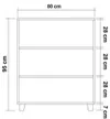 купить Комод Trendy Leva Gravis, Pinul Atlantic, 80x95x43cm (GTR005840) в Кишинёве 
