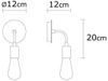 cumpără Candelabru de perete Trendy Harput-N-1322, 12x20x12cm în Chișinău 