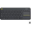 купить Клавиатура Logitech K400 Plus Black TV Wireless Touch Keyboard USB, 920-007147 (tastatura fara fir/беспроводная клавиатура) в Кишинёве 