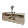 cumpără Comodă TV Smartex (16344) Т6 140cm TV Ivory+Stejar Deschis în Chișinău 