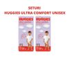 1 Set 2 pachete scutece Huggies Ultra Comfort Mega 5 Unisex  (12-22 kg), 58 buc