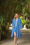 купить Домашний текстиль Pip Studio 51.510.980 Naomi Kimono Velvet Blue L Blue в Кишинёве 