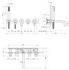купить Смеситель для ванны Omnires Y (Cada incastrata, pipa 22cm) Cromat Y1237-1CR в Кишинёве 
