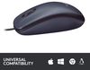 Mouse Logitech B100 OEM, Optical, 800 dpi, 3 buttons, Ambidextrous, Black, USB 