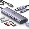 купить USB Hub Ugreen 60515 / HUB 7in1 Type-C 3.0 to HDMI 4K 60Hz + 2*USB-A 3.0 + RJ45 1Gbps + SD/TF + Type-C 3.0 PD Converter 95W CM512, Grey в Кишинёве 