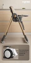 купить Стульчик для кормления U-Grow UG-330-BR Scaun de masă cu înălțime reglabilă в Кишинёве 