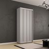 cumpără Dulap Mobildor-Lux Compact uși glisante PAL cu ornament grecesc (130x45x230H cm) Grey în Chișinău 