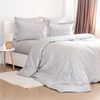 купить Домашний текстиль Relaxe Home 023305 Lenjerie de pat TEP Grace Jacquard (Euro) Light Grey в Кишинёве 