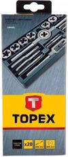 купить Набор ручных инструментов Topex 14A425 Tarozi-matrite M3-M12 (20buc) 14A425 в Кишинёве 