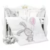 cumpără Lenjerie de pat pentru copii PernaMea Set lenjerie 8 piese Cosita Iepuras Gri (PM.105897/8) în Chișinău 