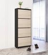 купить Полка для обуви Mobildor-Lux Leo Slim 50x16x164H cm Anthracite/Sonoma в Кишинёве 
