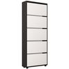 купить Полка для обуви Mobildor-Lux Leo 80x27x203H cm Anthracite/White в Кишинёве 