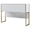 купить Стол Trendy Luxury, Золотисто-белый, 120x80x30 см (GTR005830) в Кишинёве 