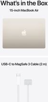купить Ноутбук Apple MacBook Air 15" M5 10c/10g 16/512 GB Starlight MDVD4 в Кишинёве 