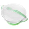 купить Посуда для кормления Akuku A0504 White/Green миска с ложкой и крышкой в Кишинёве 