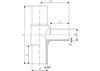 купить Тройник переходной D.110 x 63/90° PE100 SDR11 PEHD/PN16  +GF+ в Кишинёве 