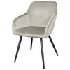 cumpără Scaun Deco Airis Catifea Beige HLR9 + Black Legs în Chișinău 