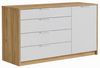 купить Комод MatroLuxe 024440 Aura №3 (Oak Craft Gold) в Кишинёве 
