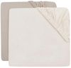 купить Детское постельное белье Jollein 2511-507-68155 Cearsaf cu elastic Jersey Oatmeal/Sand, 120x60cm, 2buc в Кишинёве 