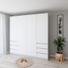 купить Шкаф Smartex (15951) N17 220cm Alb+Kashemir в Кишинёве 