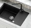 купить Смеситель кухонный Helika-AquaSanita 5553E2-601 FORTE ECO2 Black metallic в Кишинёве 