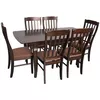 купить Комплект стол и стулья Evelin di Costacurta стол HV-29V Chocolate + 6 стульев Wenyi Chocolate/Brown в Кишинёве 