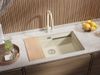 cumpără Chiuvetă bucătărie Primagran Prague 80 Level Undermount Beige + accesorii 470x760 MP8KB#P în Chișinău 
