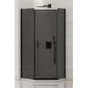 купить Душевая кабина New Trendy New Komfort Black Pentagonal 90x90x190 Hinged K-0450 в Кишинёве 