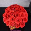 Красные розы "Ecuador" - в вазе "Сфера"