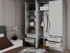 купить Шкаф Bayro Serenity 1800x2200x518 light grey cu 6 sertare в Кишинёве 