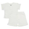 купить Детская одежда Minikin 25062086 Naturelle Комплект футболка и шорты р-р86, молочный, унисекс в Кишинёве 