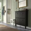 cumpără Raft pentru încălțăminte Ikea Hemnes 4 отделения 107x101 Black/Brown în Chișinău 