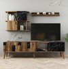 купить Стенка Trendy Madrid, Negru 180x48x33cm в Кишинёве 