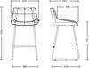 купить Барный стул Nowystyl Nicole CFS Hoker LB black (BOX-2) PL 16 серый в Кишинёве 