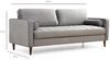 cumpără Canapea Trendy Roma Gri deschis, 90x70x215cm (3 locuri) în Chișinău 